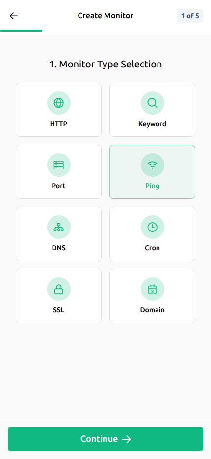 Hızlı network reachability kontrolleri için ping monitoring